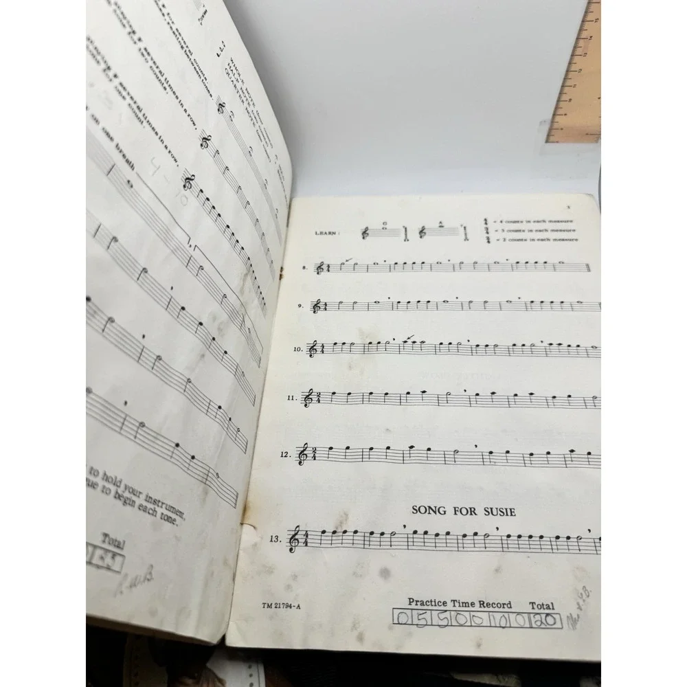 Bb Cornet (Trumpet) MPH Band Method - Book 1 By John Kinyon - 1962 Song Book!